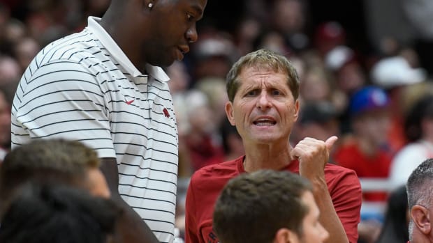 Razorbacks' coach Eric Musselman going to both teams in Red-White scrimmage with instructions